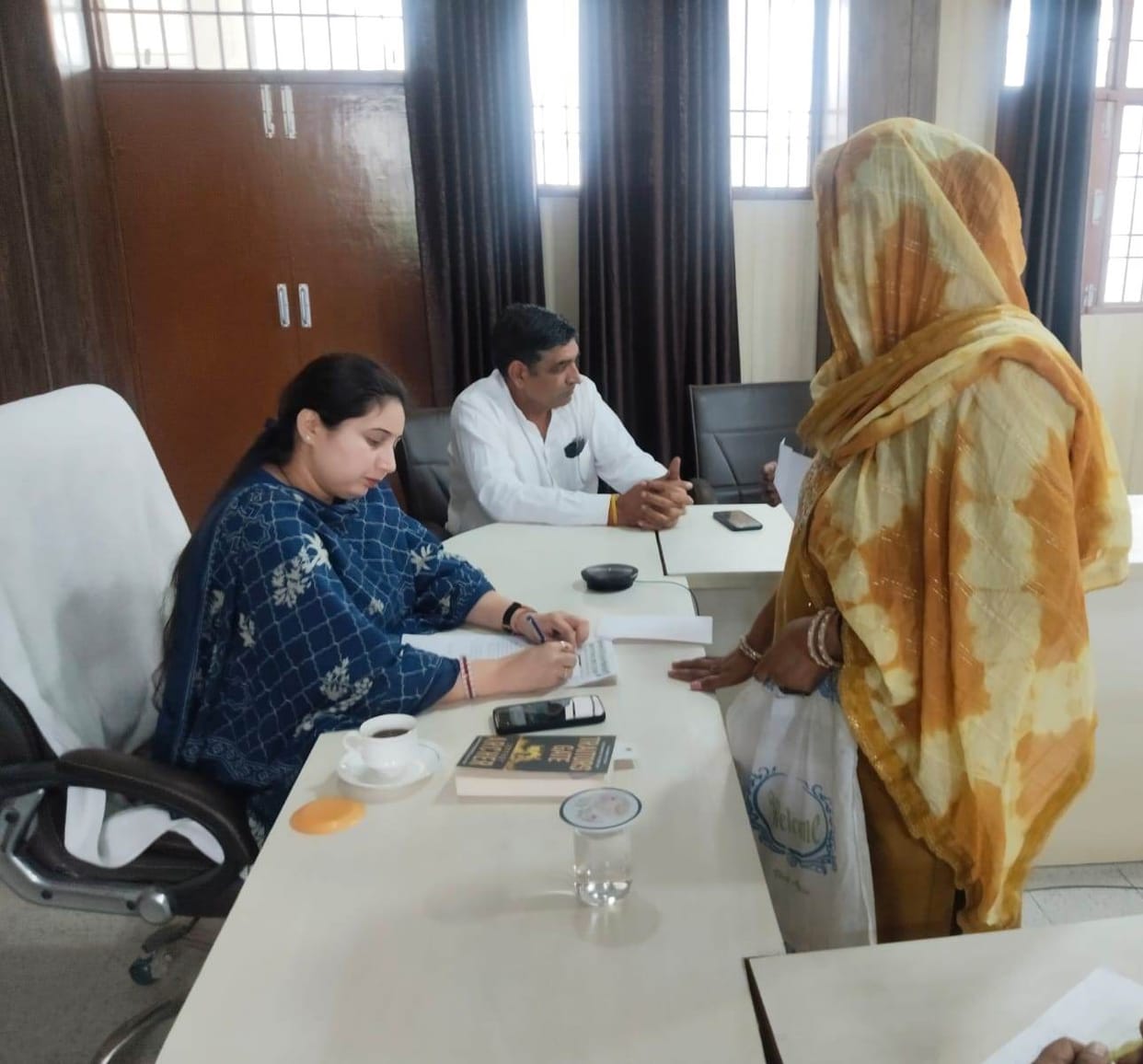 Complaints related to PPP, ration card and pension reached the camp.