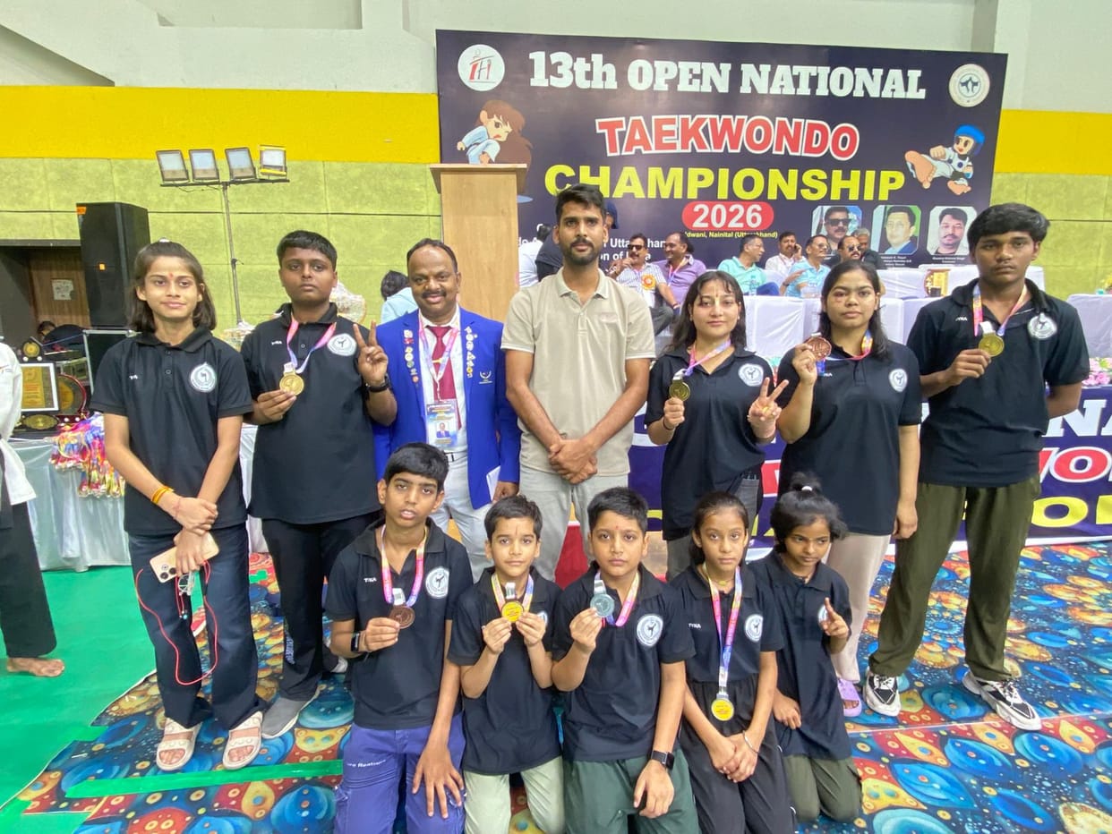 Players from Agra won 8 medals in Taekwondo in Uttarakhand.