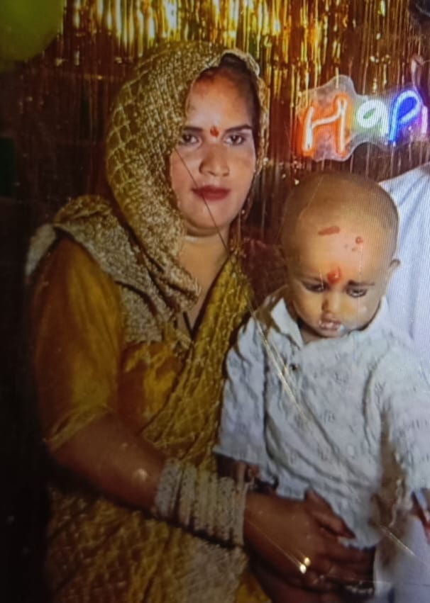 Bike hit by vehicle, mother and child died