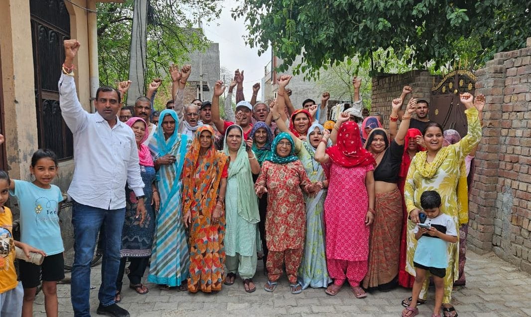 Women protested after booth number 137 was not mapped.