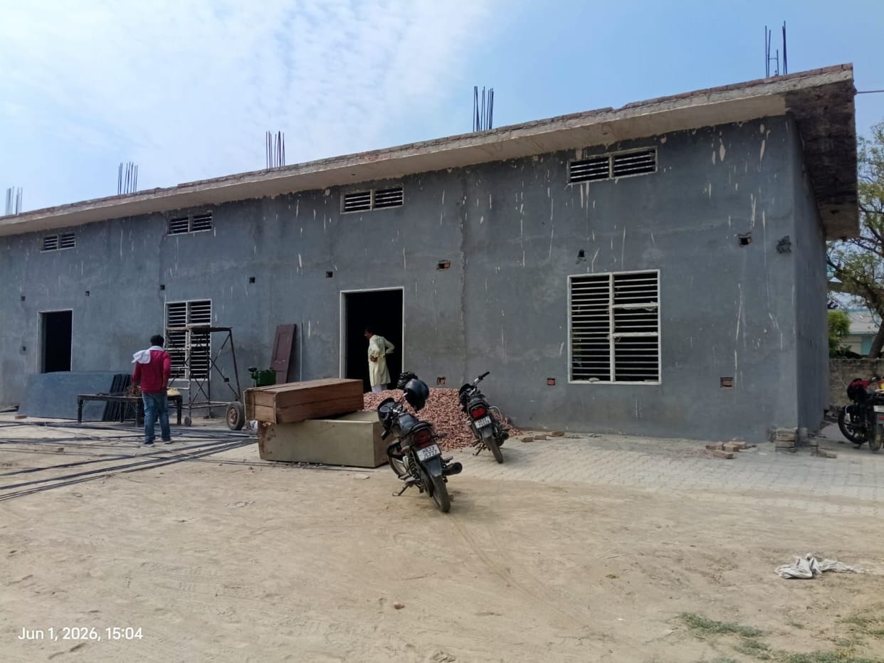 Community Center Under Construction in Ratta Khera; Villagers to Get Relief