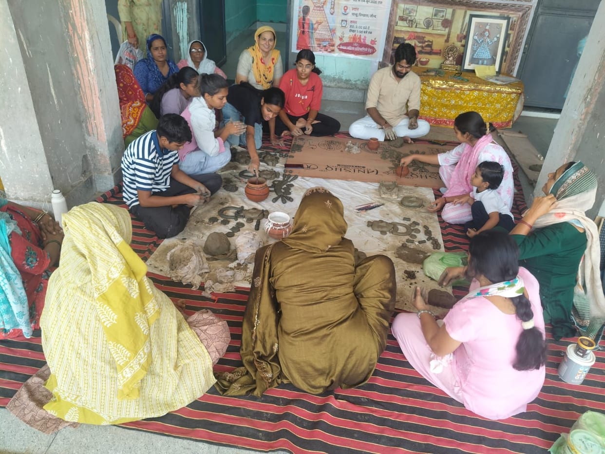 Sanjhi art is a vibrant symbol of Haryana's folk culture.