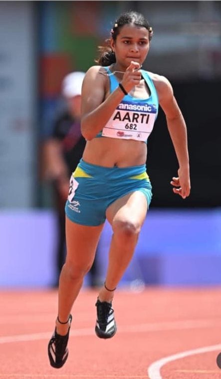 Aarti won two medals in the Asian Under-20 Athletics Championship.
