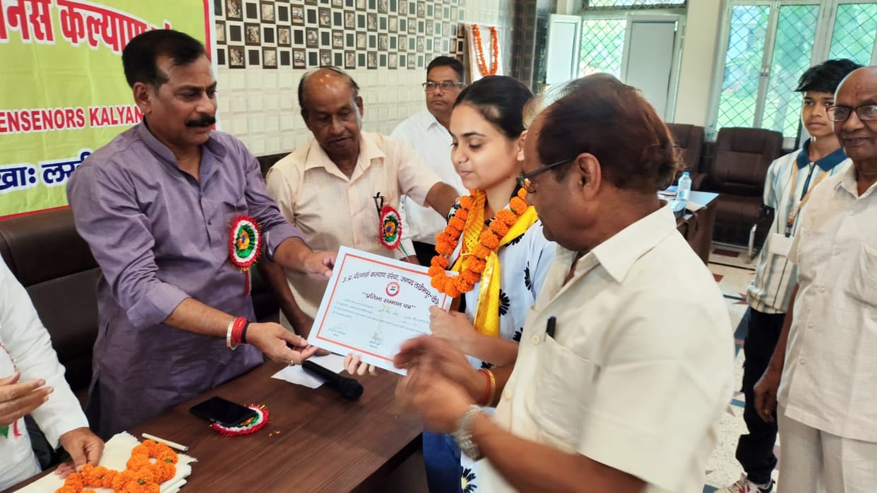 Seven meritorious students who scored more than 80 percent marks were honored
