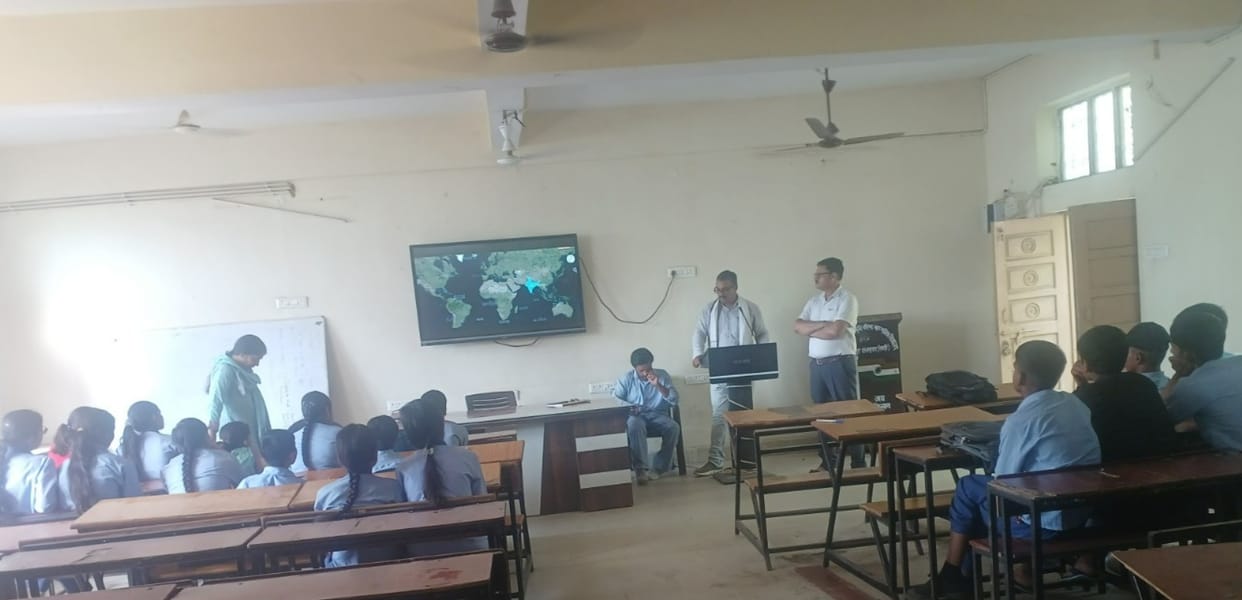 Students sang collectively Haryanvi folk songs