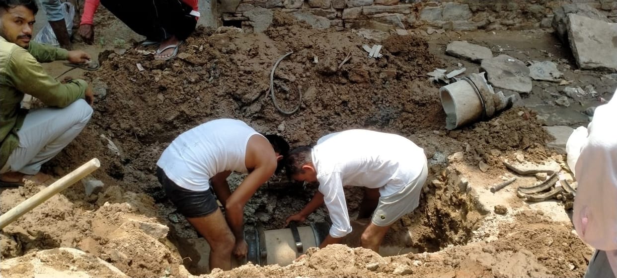 Water supply restored in Mohalla Rathoran following pipeline repairs.