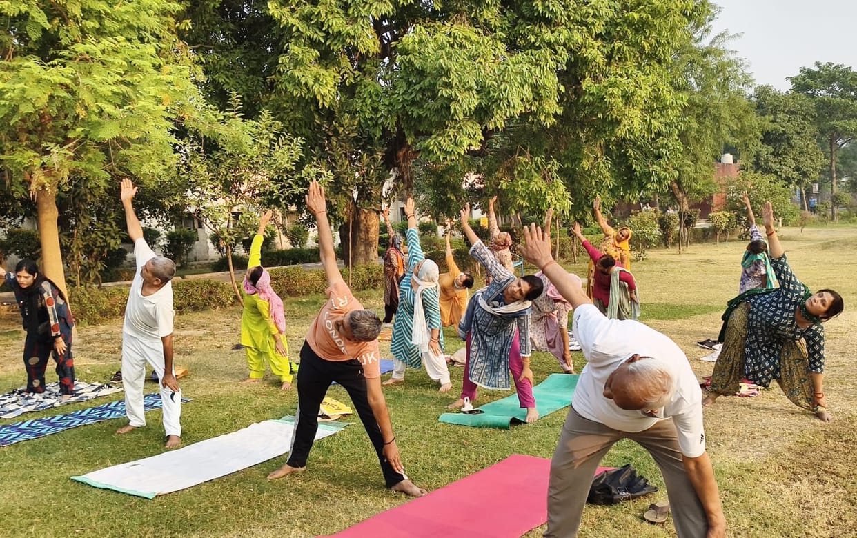 Trikonasana makes the lungs and spine flexible.