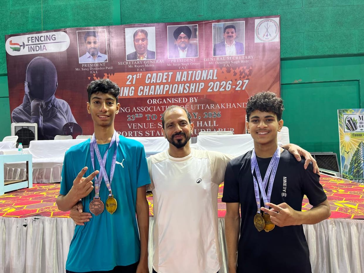 Won medals in Cadet National Fencing Championship