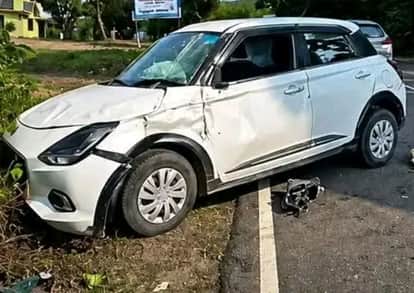 Car overturned near Kaihdru