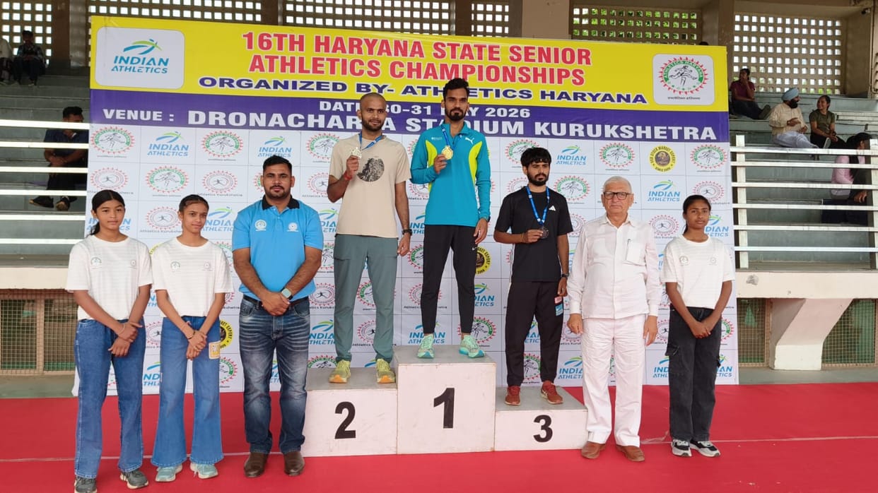 Bhiwani players won 18 medals in the State Senior Athletics Championship