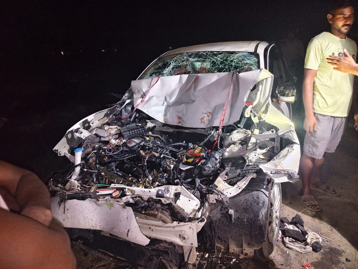 Two labourers killed as car collides with coal-laden truck on highway