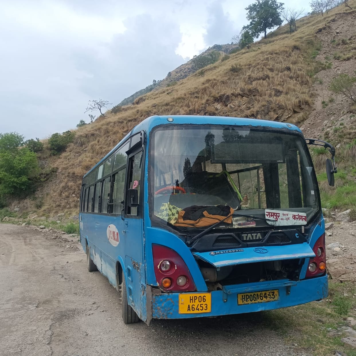 Rampur-Karagala bus breaks down at Kudi Dhar, passengers stranded
