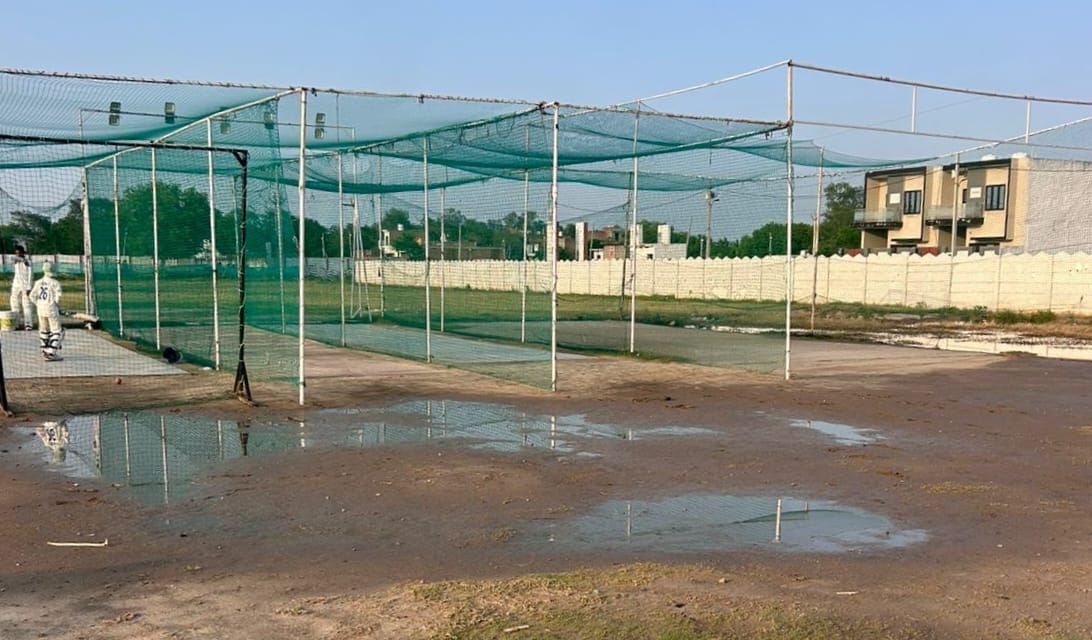 Rain hampered the match, waterlogged grounds postponed, overnight downpour disrupted sports activities, and players were unable to practice.