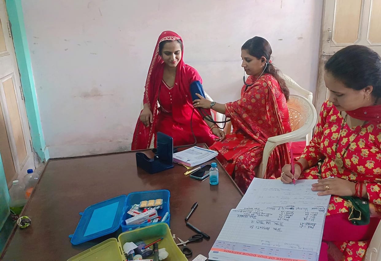 Health check-up of 56 people in Pahlu