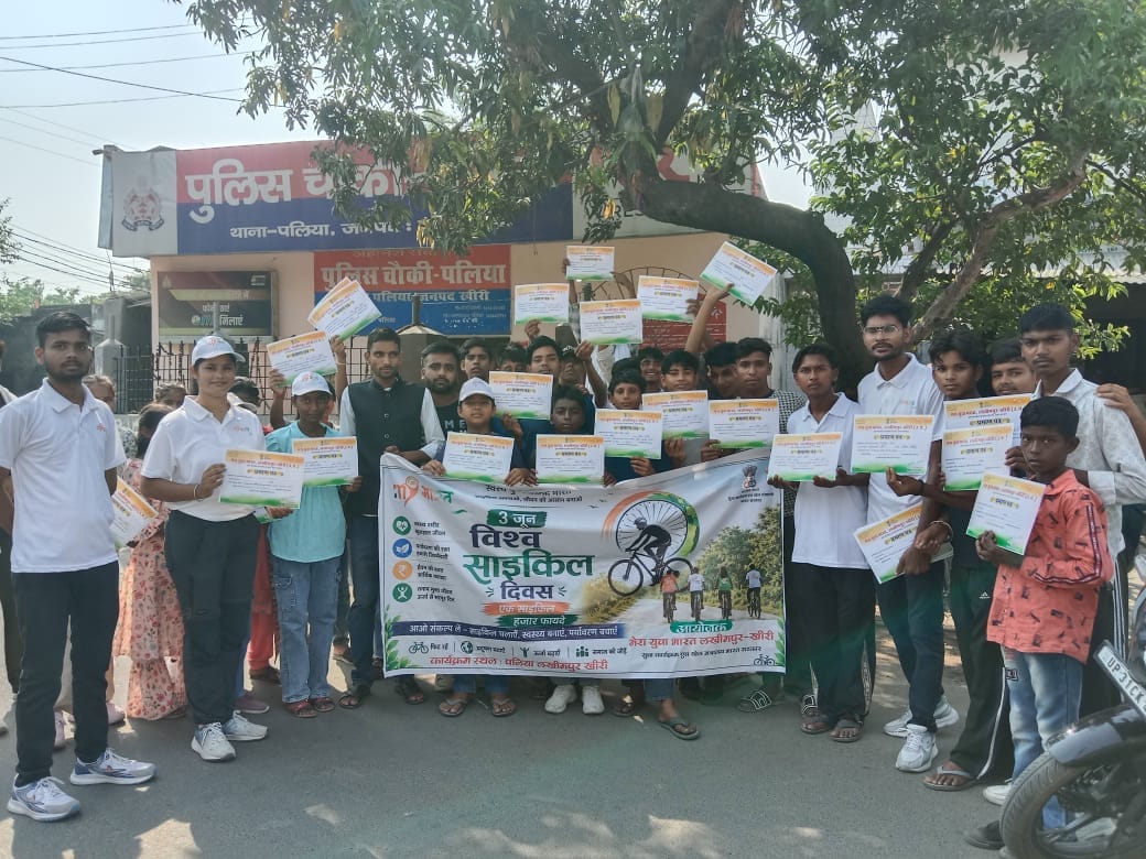 Youth raised awareness about the environment by pedaling