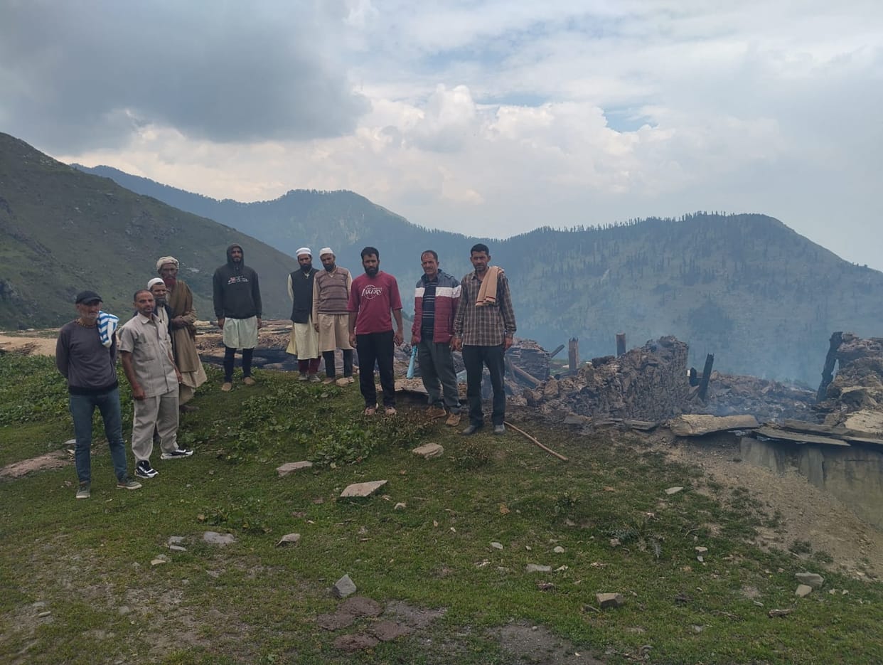 The peace of the village was buried amidst the flames