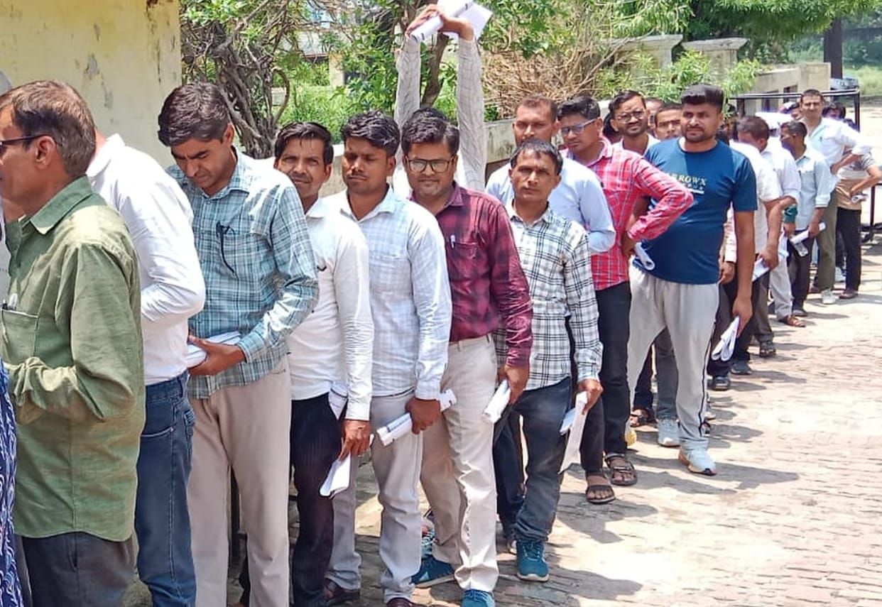 The faces of candidates emerging from the TGT exam were beaming.