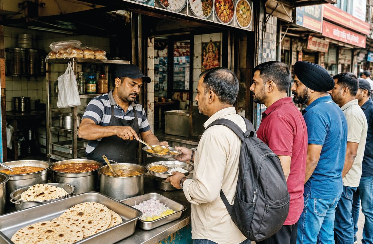 Food platters, burgers, samosas... overcharging on everything