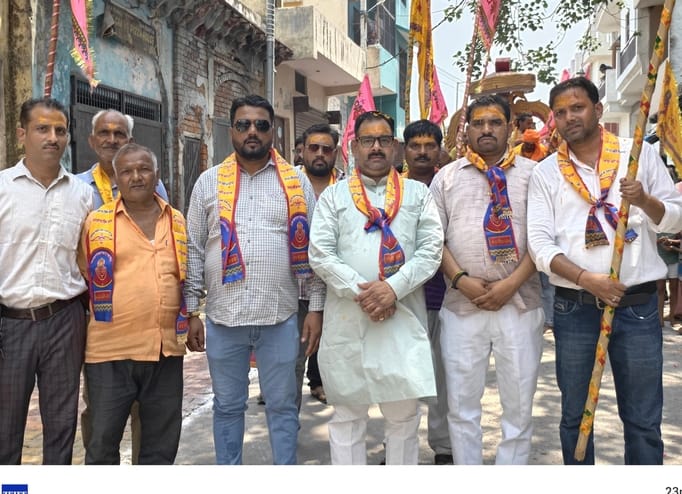 Brijraj festival begins with Shyam Nishan procession