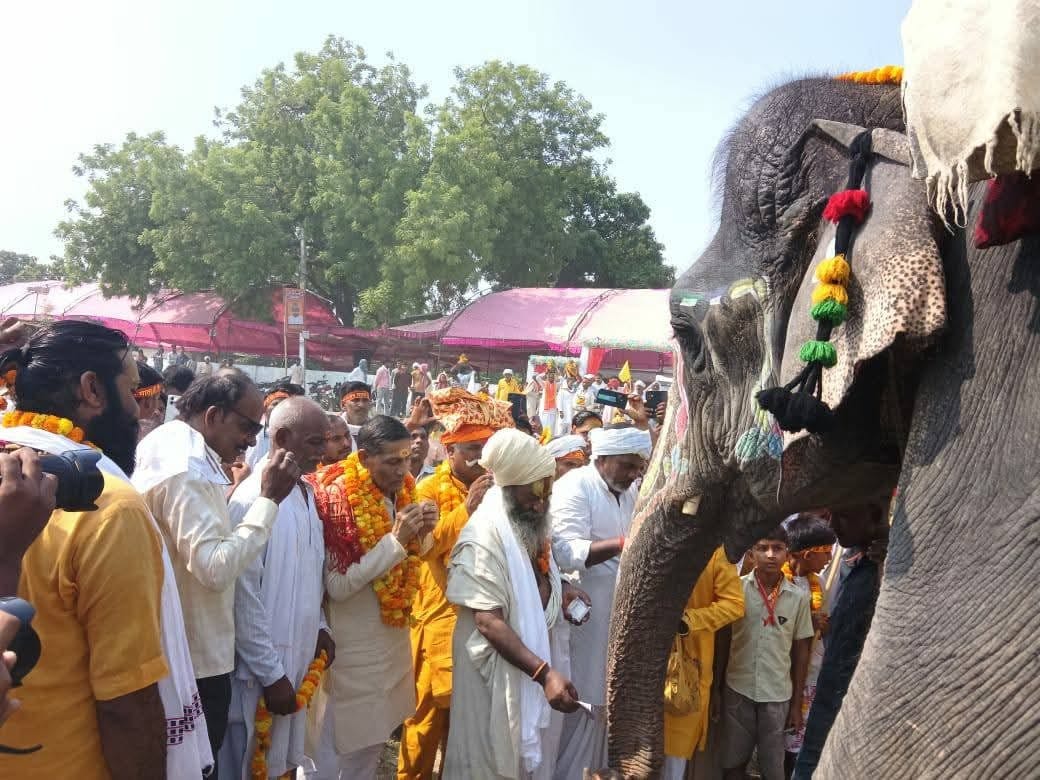Vishnu Mahayagya started with a grand Kalash Yatra
