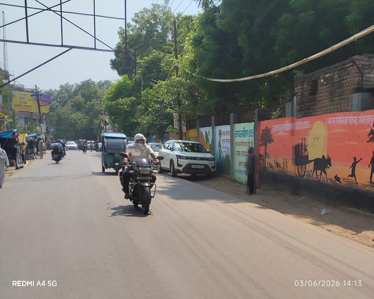 The maximum temperature rose by one degree to 39, and people were suffering from the humidity.