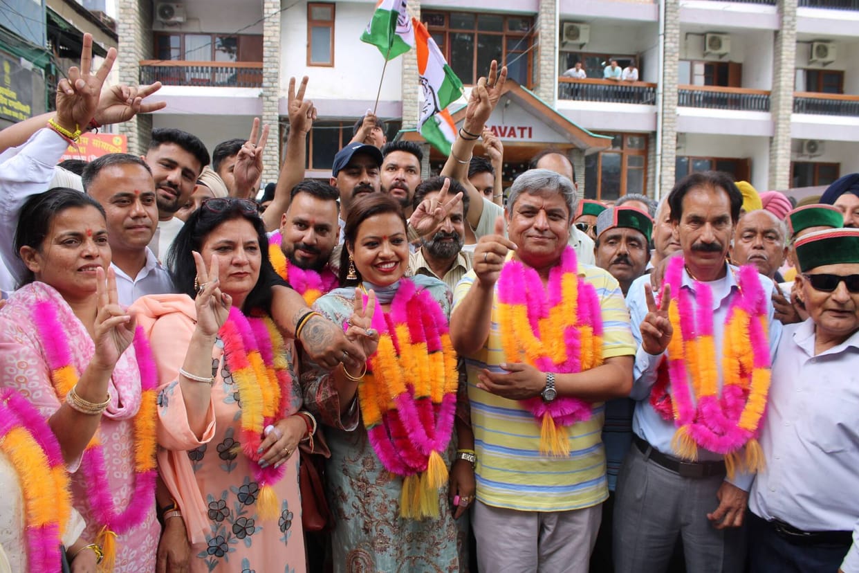 Congress supported Bhuvaneshwari became the president of NP Chamba