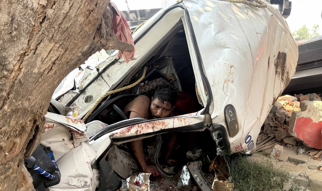 One dead, two injured in collision between trailer and diesel tanker