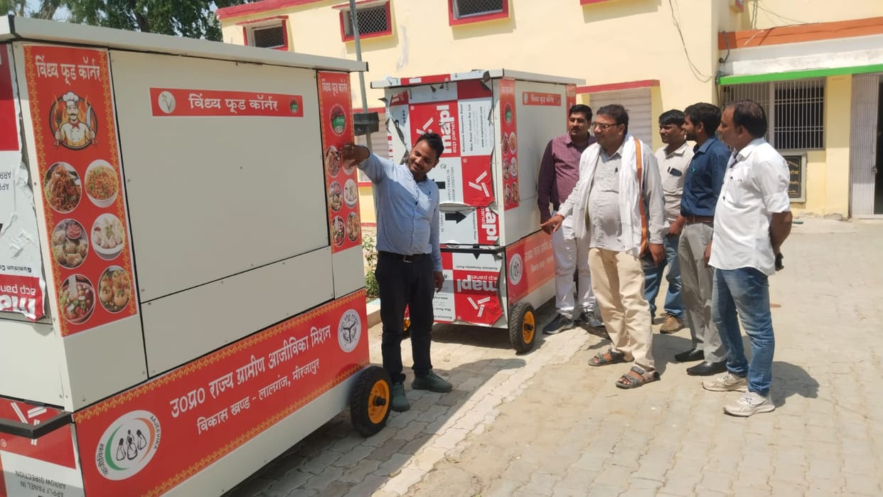 Women of the group will set up fast food trolleys.