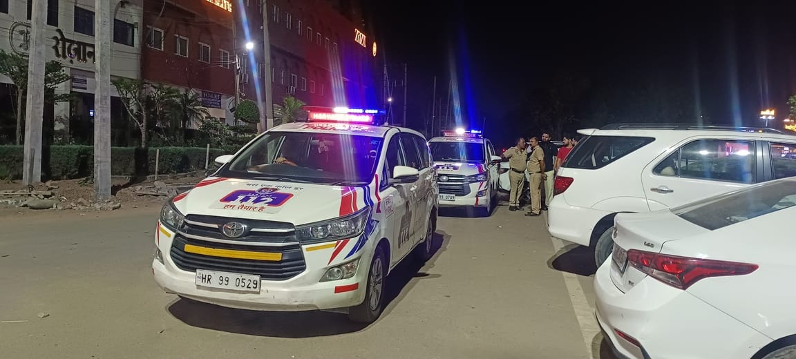 Rapid-fire shooting outside Sector-5 Club; two youths injured.