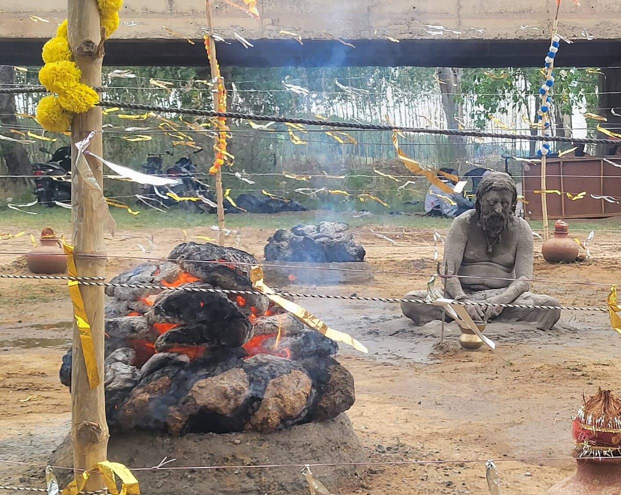 Baba Rudra Giri sat on a 21-day penance