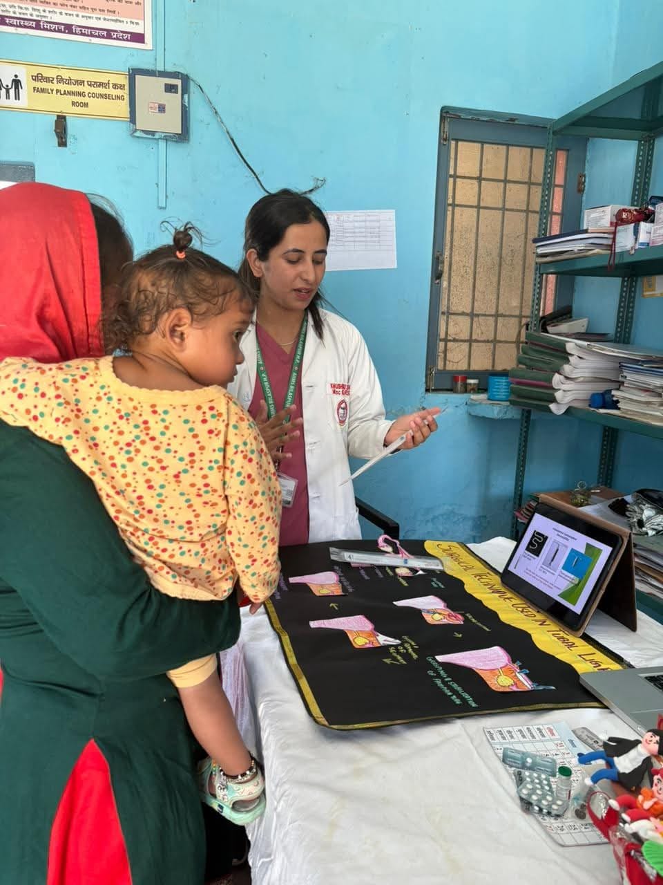 Nursing students of AIIMS Bilaspur launched an awareness campaign on family planning.