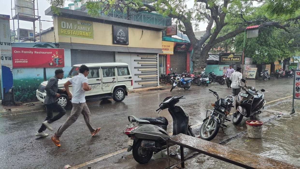 Afternoon rain accompanied by storm made the weather pleasant