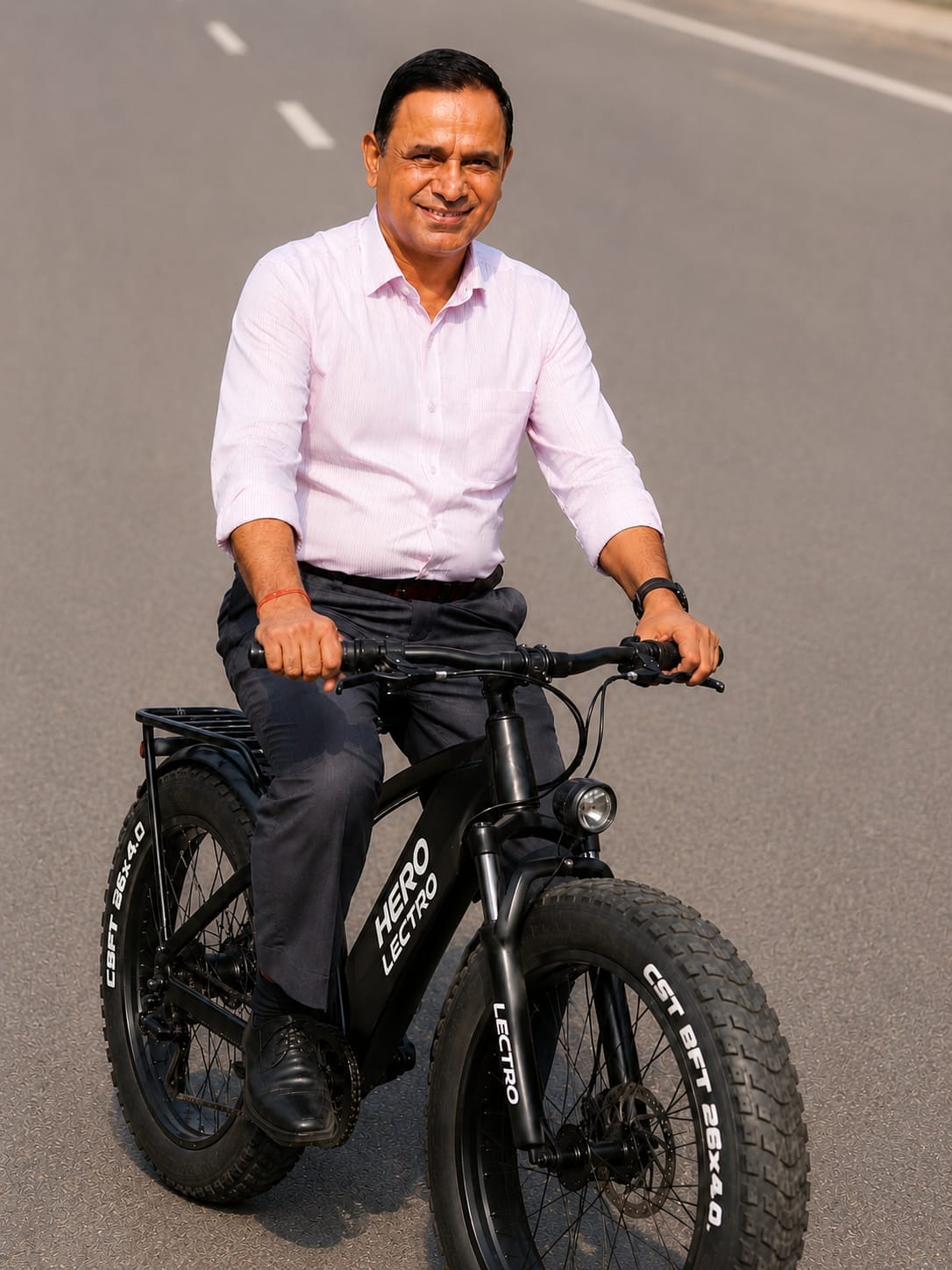 The Deputy Commissioner cycled to his office, saying it protects health and the environment.