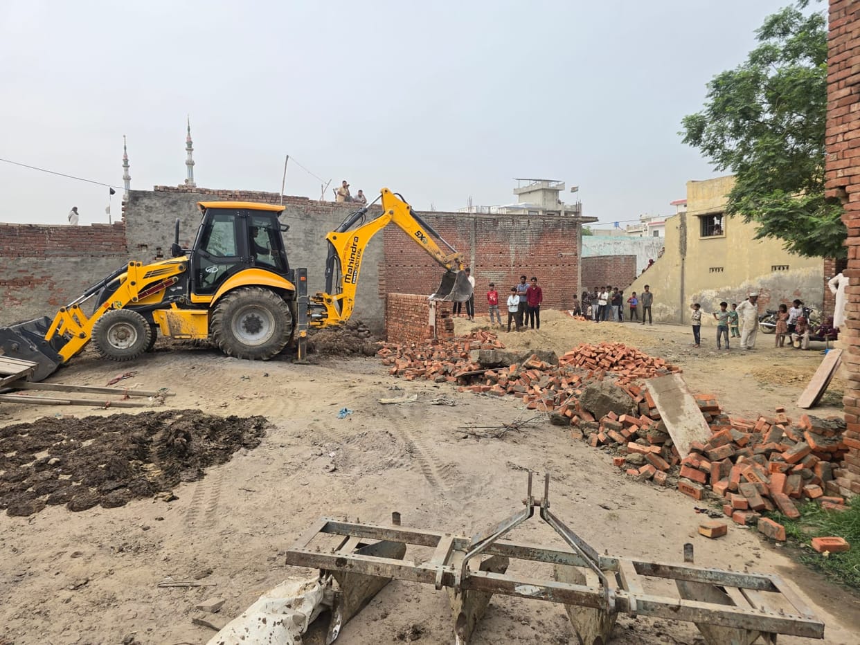 Encroachment removed from barn land, administration launched campaign