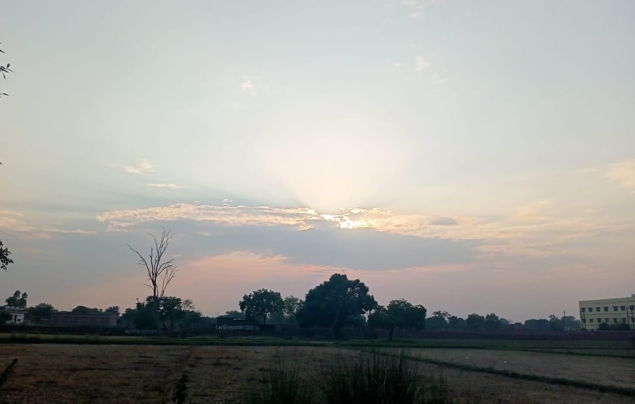 Wind direction changed, day and night temperatures increased by one degree