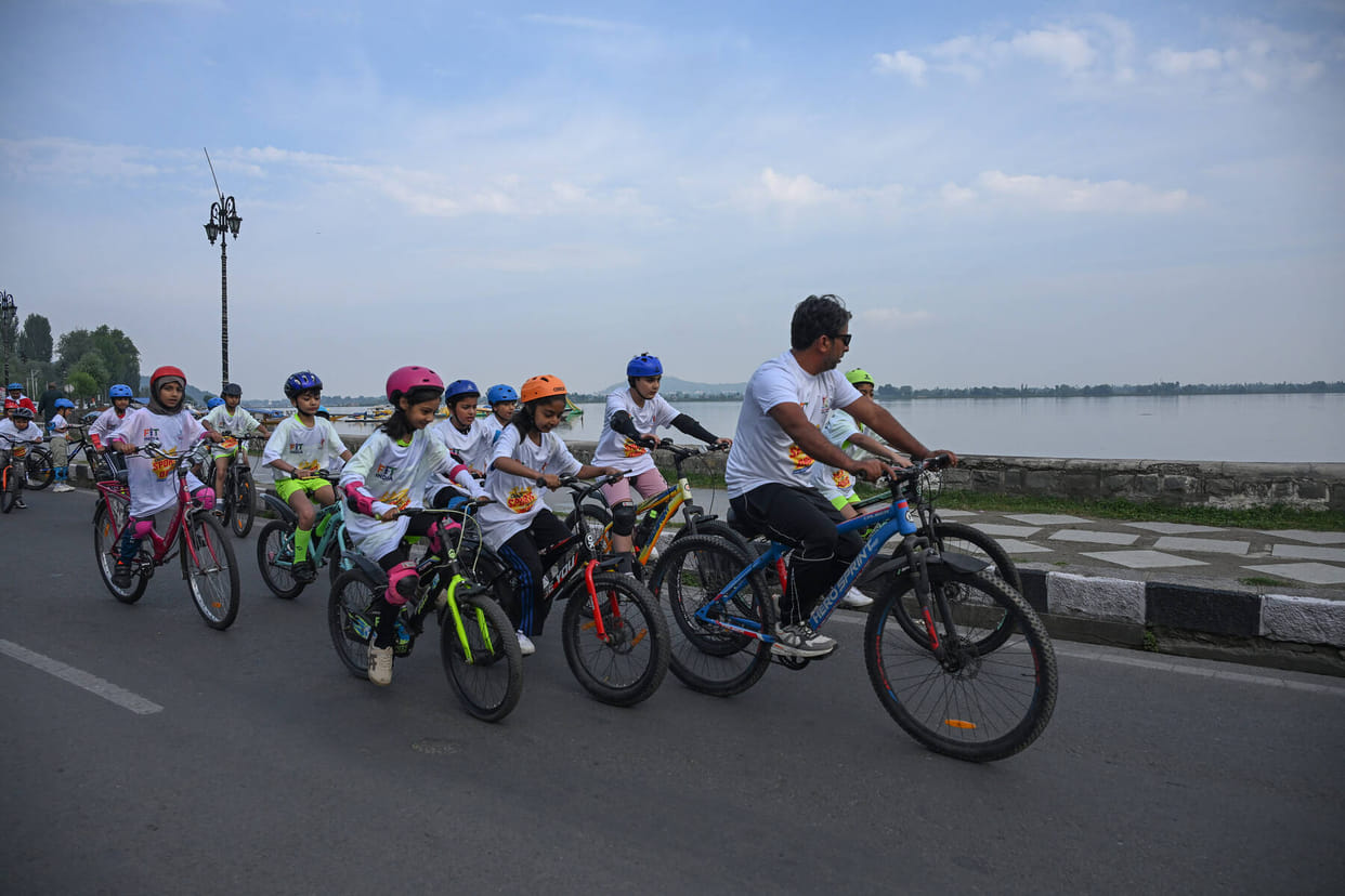 Srinagar, World Cycle Day, CM Umar Abdullah, CYCLOTHONE