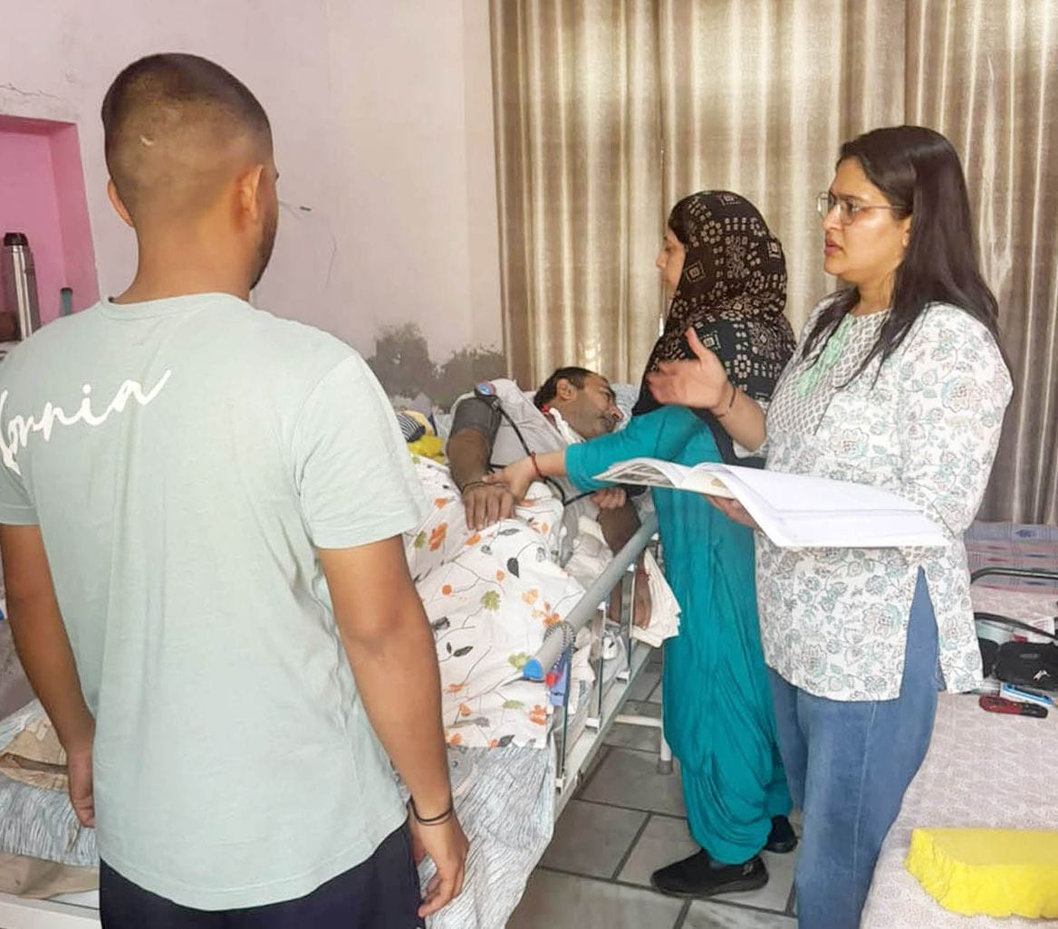 Home visits were conducted for patients under the Palliative Care Program.