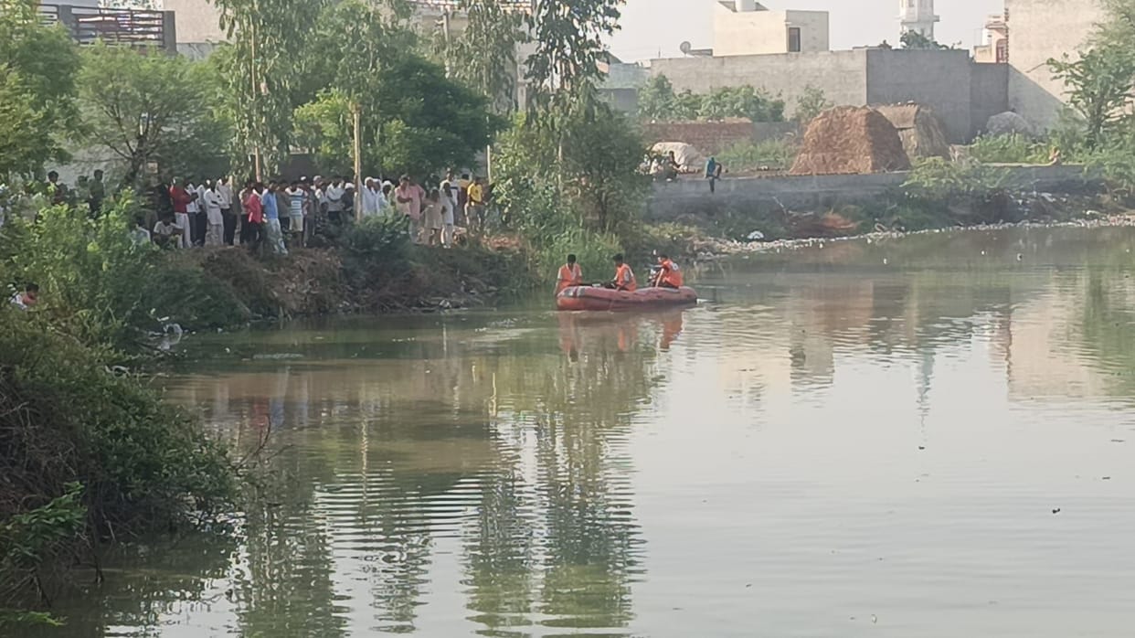 The police and a team of divers are conducting a continuous search.
