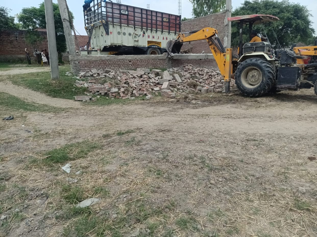 Encroachment removed from barn land