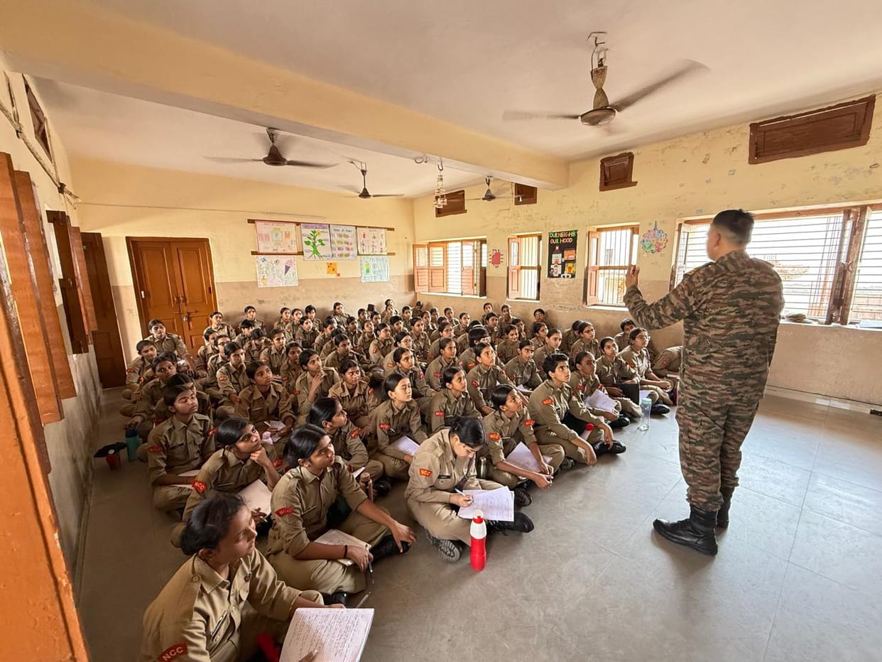 Cadets received training in map reading