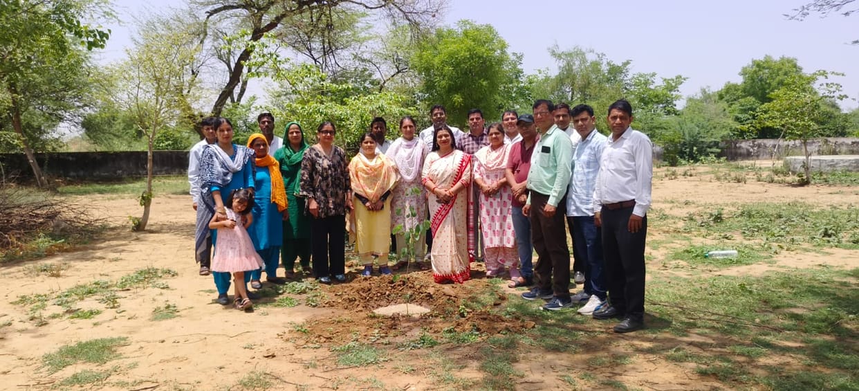 Medical officer planted saplings on his birthday.