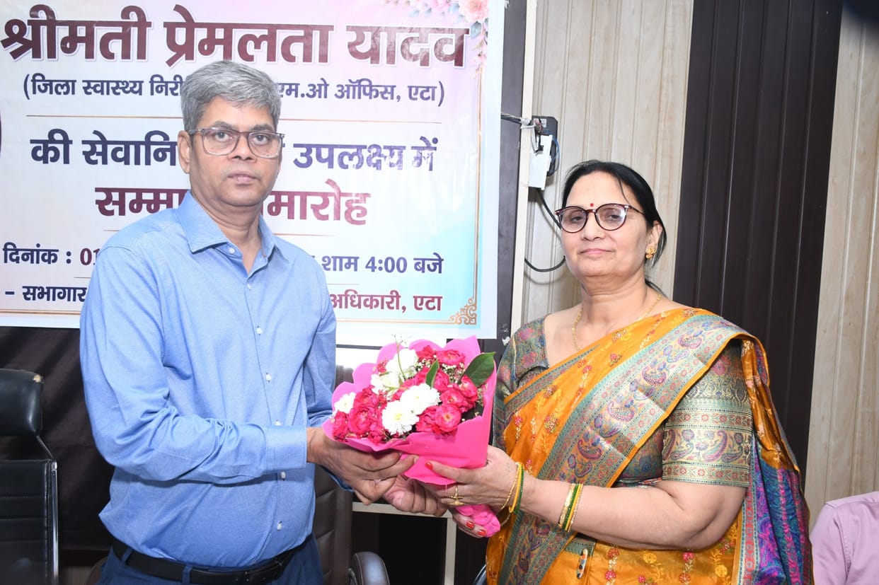 District Health Inspector bid farewell upon retirement.