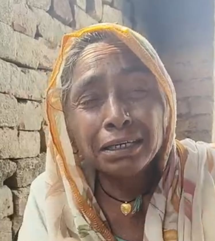A short circuit in Bapda village caused a fire in a widow's house, burning her belongings to ashes.