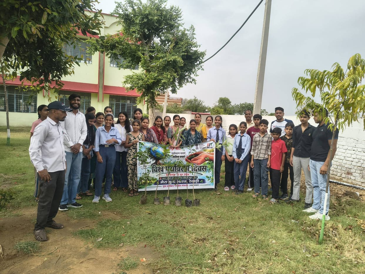Planting trees gave the message of environment