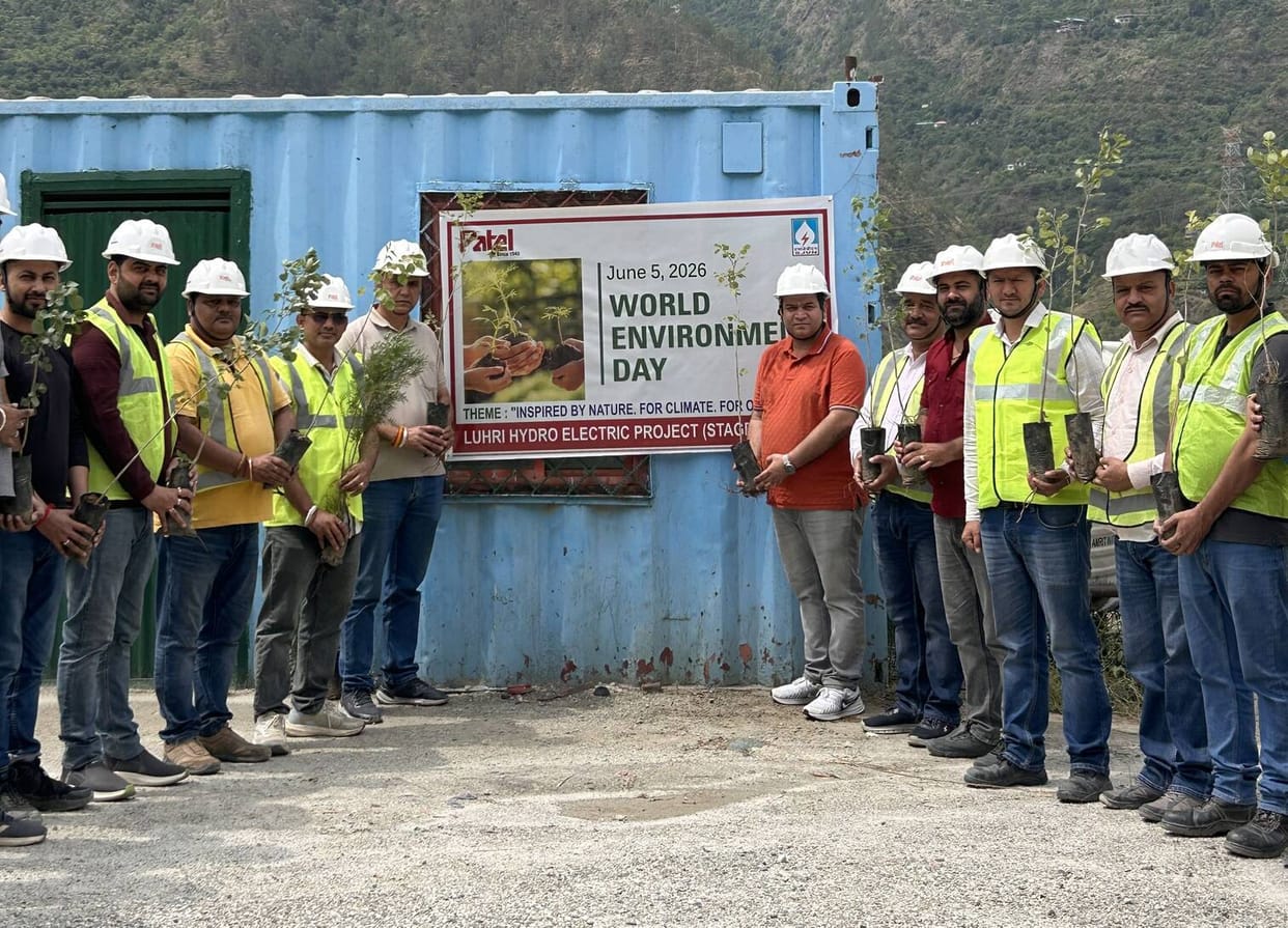 Planting trees and giving the message of environmental protectionPlanting trees and giving the message of environmental protection