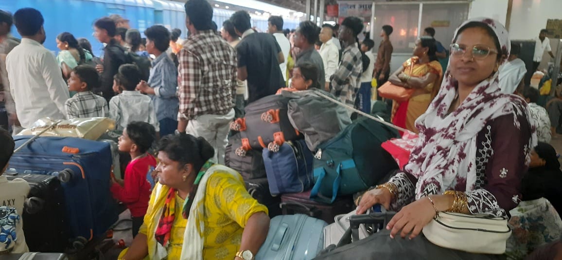 Passengers were troubled due to cancellation of many trains.