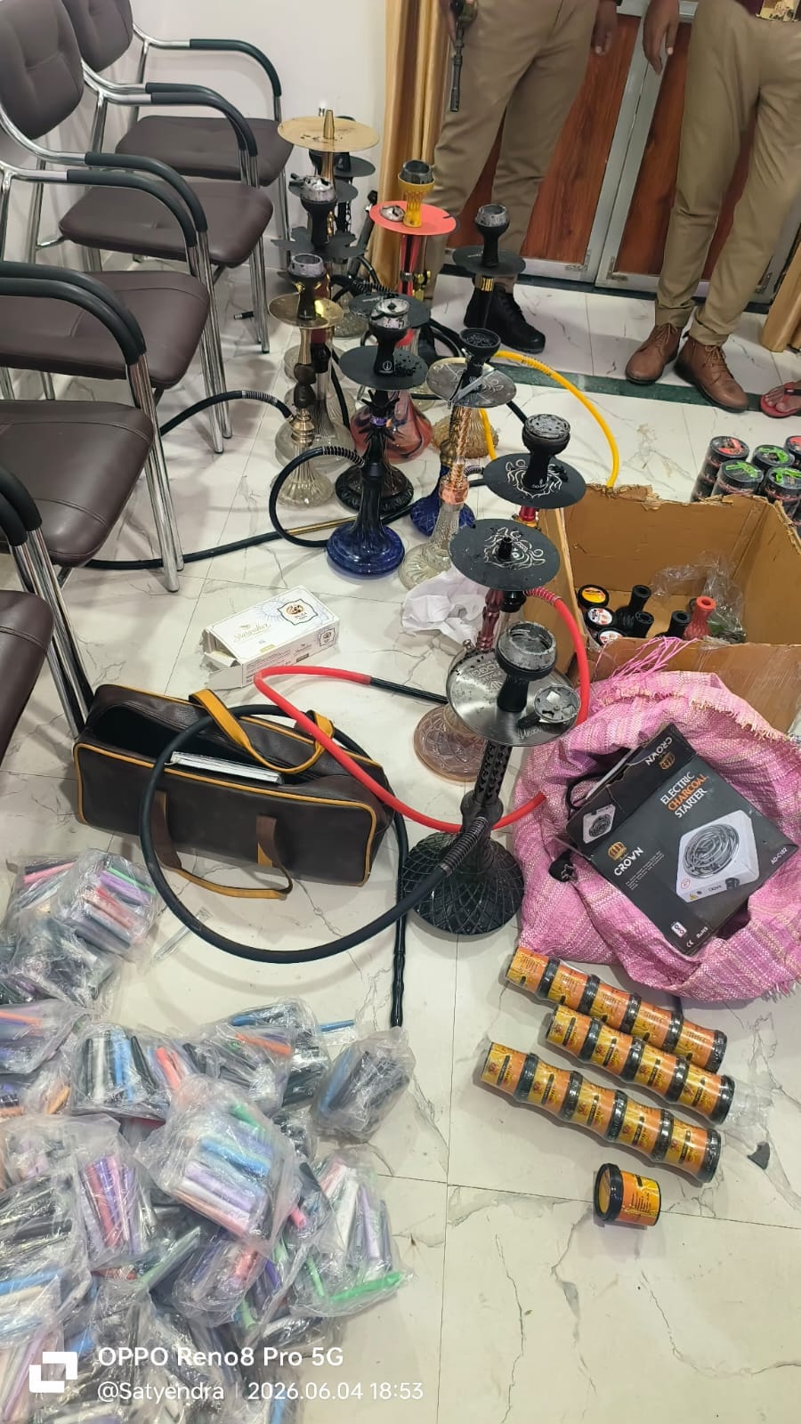A hookah bar was operating under the guise of a restaurant... 21 youths were caught in the raid.