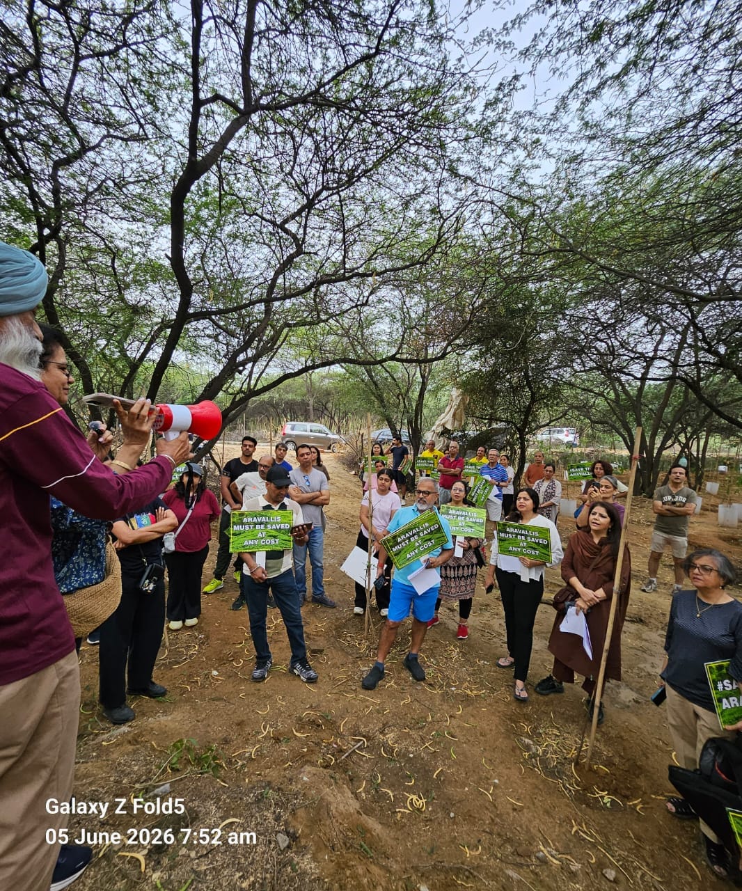 Pledge to save the environment by planting trees