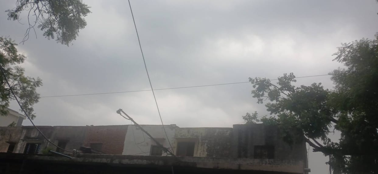 After the storm and rain, clouds remained all day, the humidity was making us sweat.