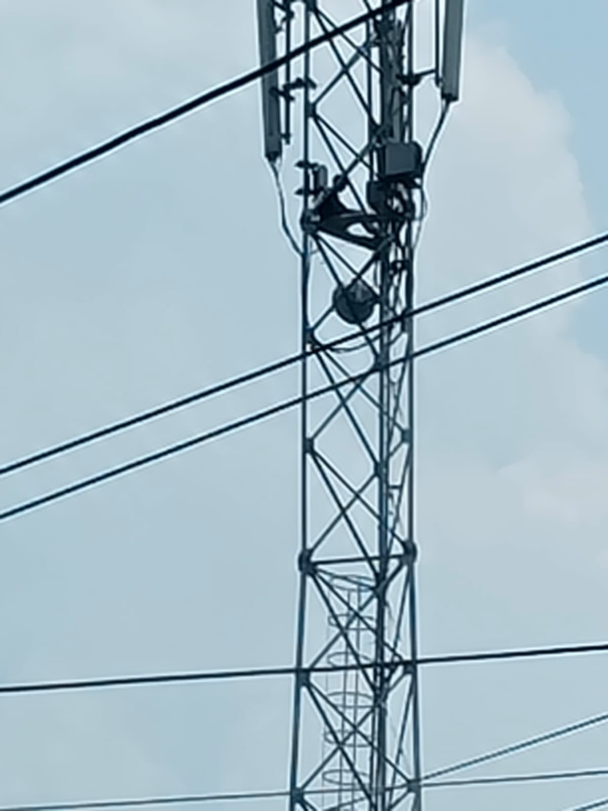 Angry over his wife's departure to Mumbai, a man climbed a mobile tower.